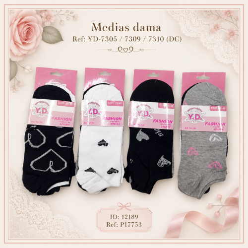 Medias dama Ref:YD-7305 / 7309 / 7310 (DC)
