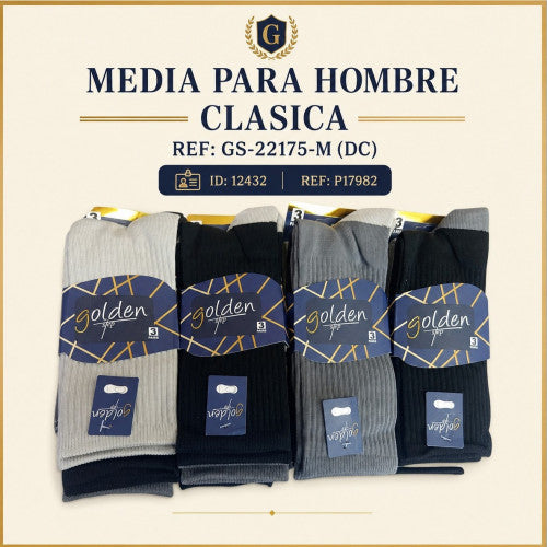Media para hombre clasica ref: GS-22175-M (DC)