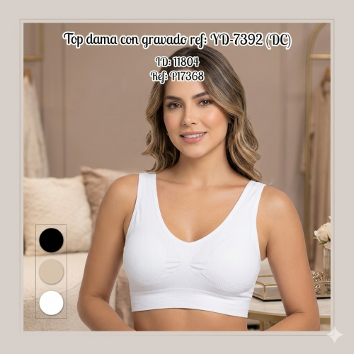 Top dama con gravado ref: YD-7392 (DC)