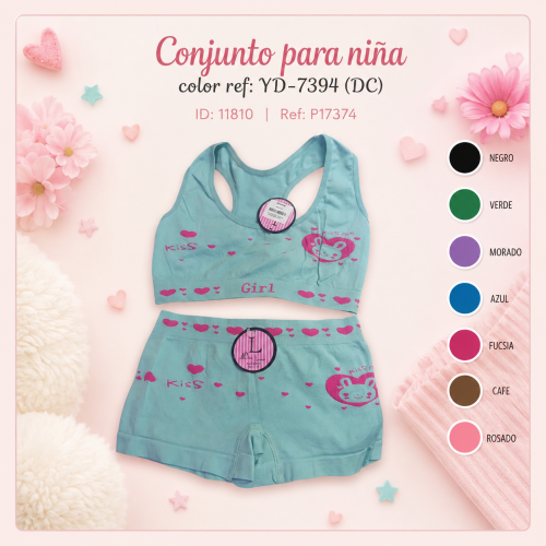 Conjunto para niña color ref: YD-7394 (DC)