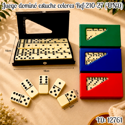 Juego dominó estuche colores Ref:210-27 (UND)