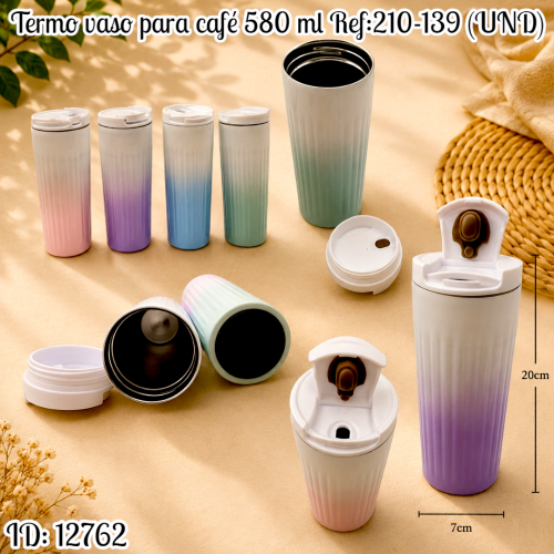 Termo vaso para café 580 ml Ref:210-139 (UND)