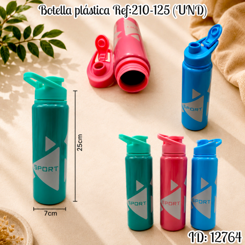 Botella plástica Ref:210-125 (UND)