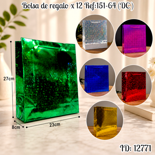 Bolsa de regalo x 12 Ref:151-64 (DC )