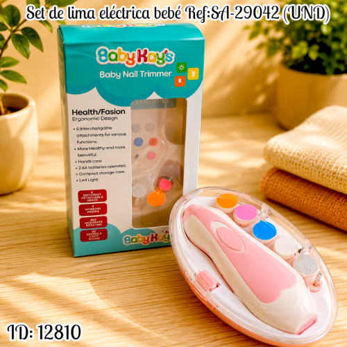 Set de lima eléctrica bebé Ref:SA-29042 (UND)