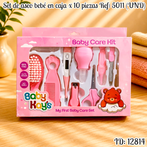 Set de aseo bebé en caja x 10 piezas Ref: 5011 (UND)