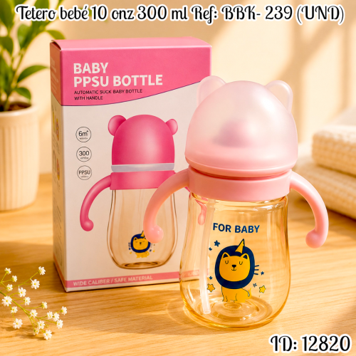 Tetero bebé 10 onz 300 ml Ref: BBK- 239 (UND)