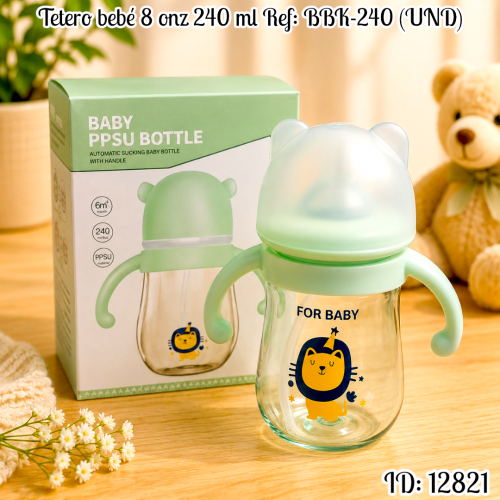 Tetero bebé 8 onz 240 ml Ref: BBK-240 (UND)