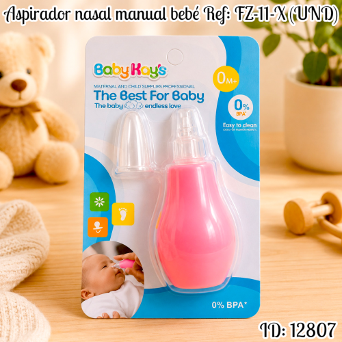 Aspirador nasal manual bebé Ref: FZ-11-X (UND)