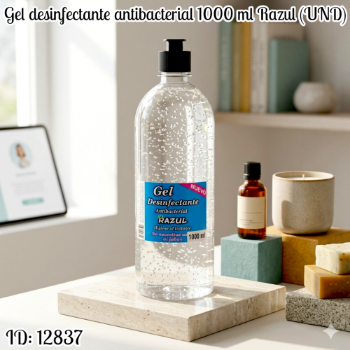 Gel desinfectante antibacterial 1000 ml Razul (UND)