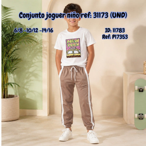 Conjunto joguer niño ref: 31173 (UND)