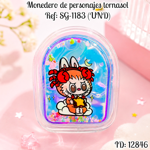 Monedero de personajes tornasol Ref: SG-1183 (UND)