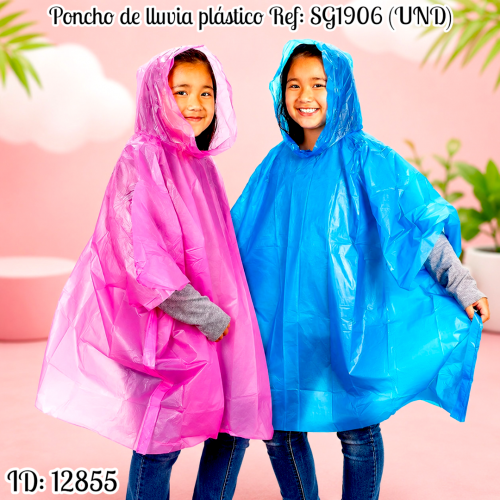 Poncho de lluvia plástico Ref: SG1906 (UND)