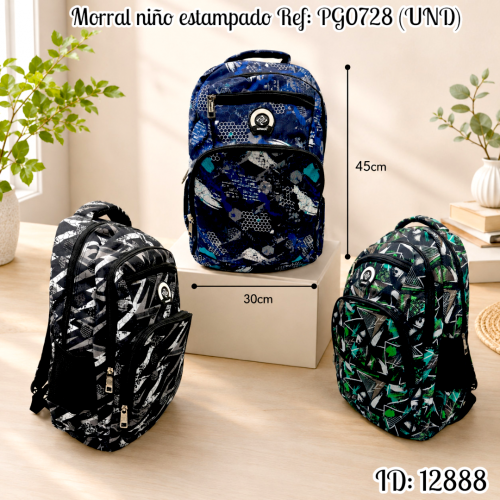 Morral niño estampado Ref: PG0728 (UND)