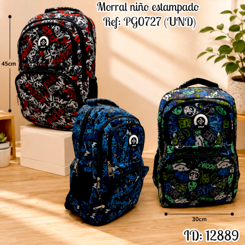 Morral niño estampado Ref: PG0727 (UND)