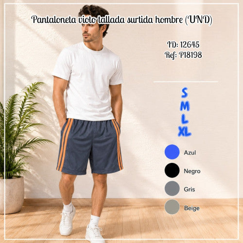 Pantaloneta vioto tallada surtida hombre (UND)