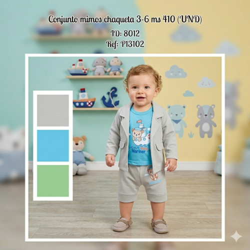 Conjunto mimos chaqueta 3-6 ms 410 (UND)