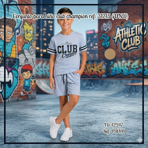 Conjunto para niño club champion ref: 31215 (UND)