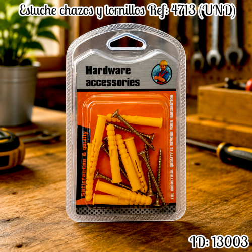 Estuche chazos y tornillos Ref: 4713 (UND)
