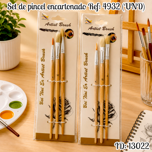 Set de pincel encartonado Ref: 4932 (UND)