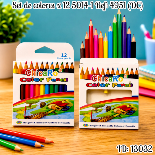 Set de colores x 12 5014-1 Ref: 4951 (DC)
