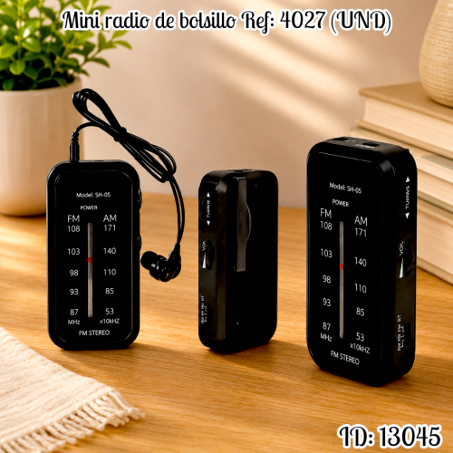 Mini radio de bolsillo Ref: 4027 (UND)