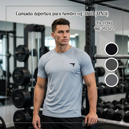 Camiseta deportiva para hombre ref: 1801 (UND)