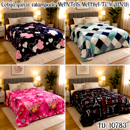 Cobija ganzo estampado MANTA CHILE LUCKY (UND)