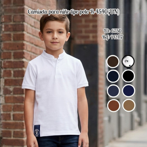 Camiseta para niño tipo polo R-4540(UN)