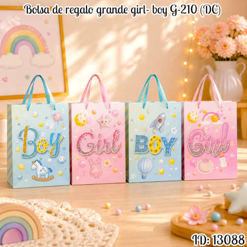 Bolsa de regalo grande girl- boy G-210 (DC)