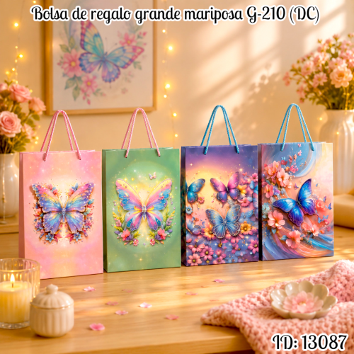Bolsa de regalo grande mariposa G-210 (DC)