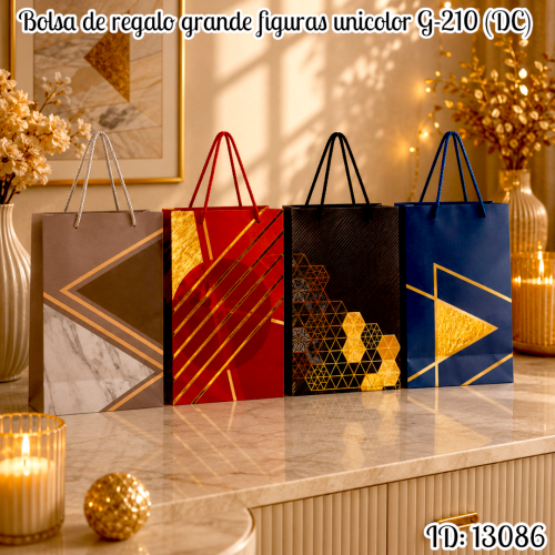 Bolsa de regalo grande figuras unicolor G-210 (DC)