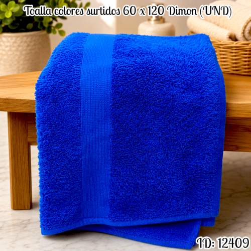Toalla colores surtidos 60 x 120 Dimon (UND)