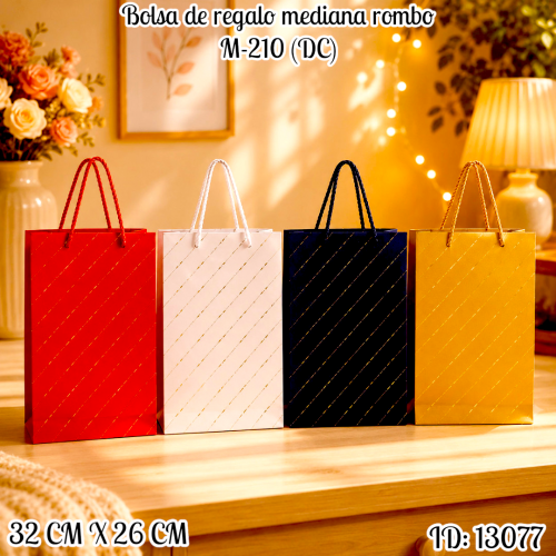 Bolsa de regalo mediana rombo M-210 (DC)