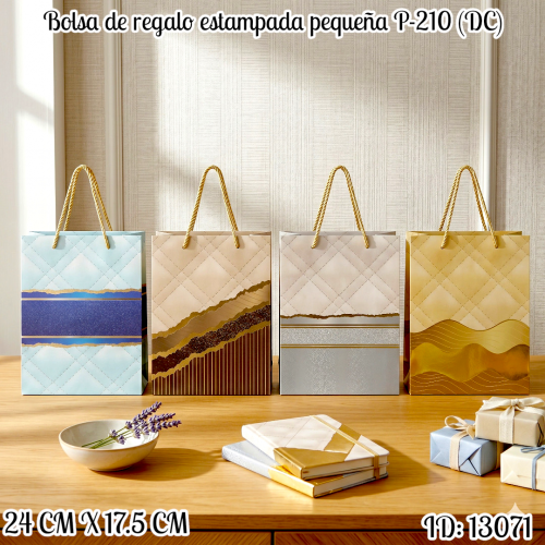 Bolsa de regalo estampada pequeña P-210 (DC)