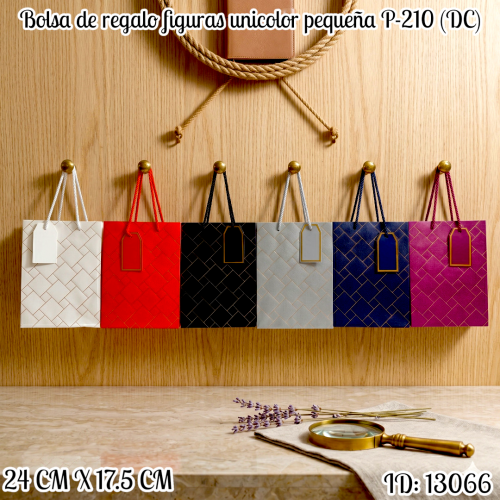 Bolsa de regalo figuras unicolor pequeña P-210 (DC)