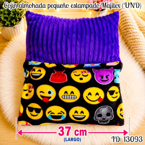 Cojín almohada pequeño estampado Majitex (UND)