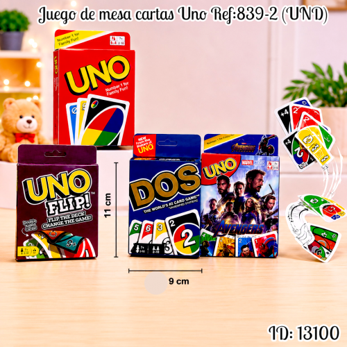 Juego de mesa cartas Uno Ref:839-2 (UND)