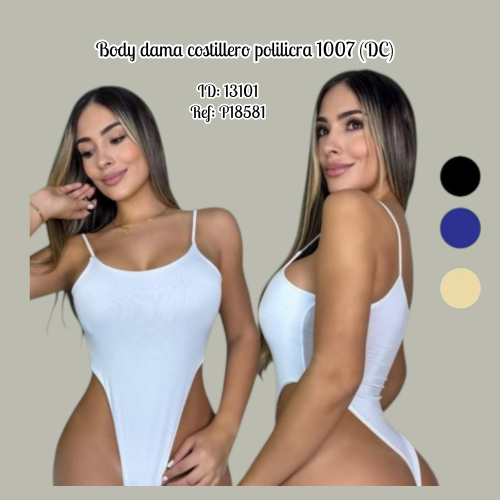 Body dama costillero polilicra 1007 (DC)
