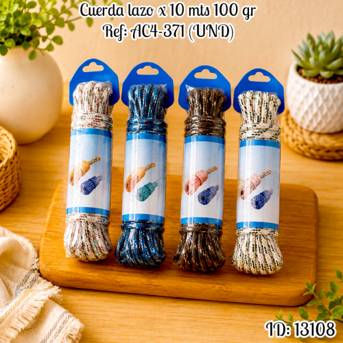 Cuerda lazo x 10 mts 100 gr Ref: AC4-371 (UND)