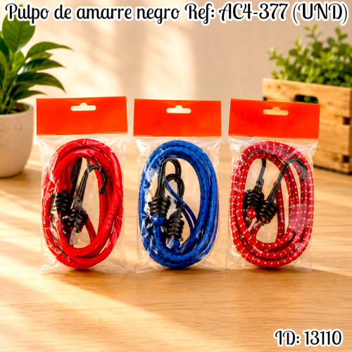 Pulpo de amarre negro Ref: AC4-377 (UND)