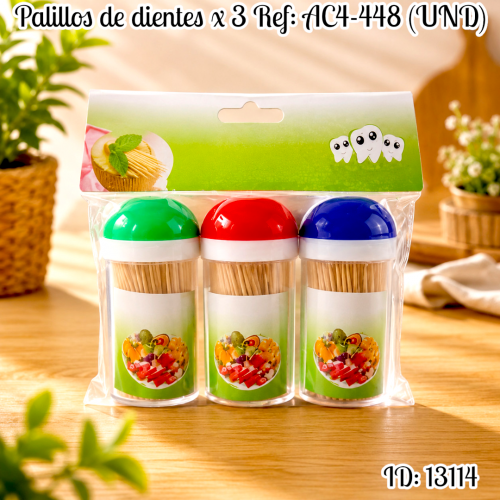 Palillos de dientes x 3 Ref: AC4-448 (UND)