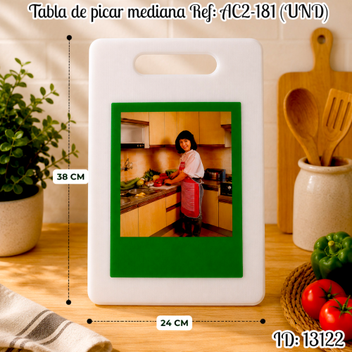 Tabla de picar mediana Ref: AC2-181 (UND)
