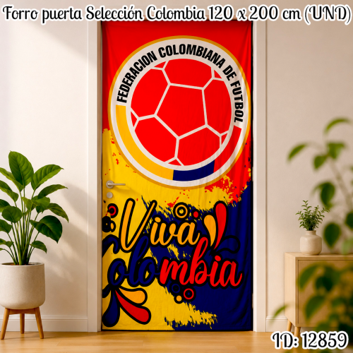 Forro puerta Selección Colombia 120 x 200 cm (UND)