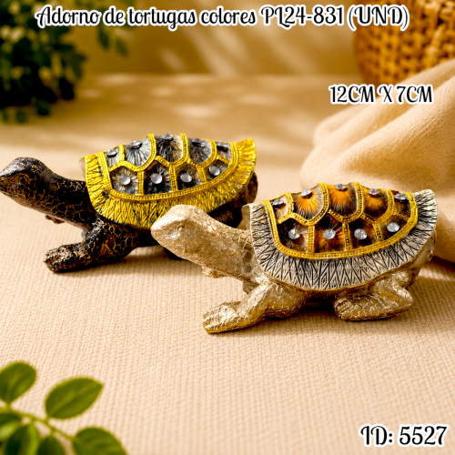 Adorno  tortuga colores PL24-831 (UND)