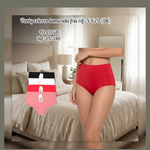 Panty dama tela fria ref: V-679 -BWB (DC)