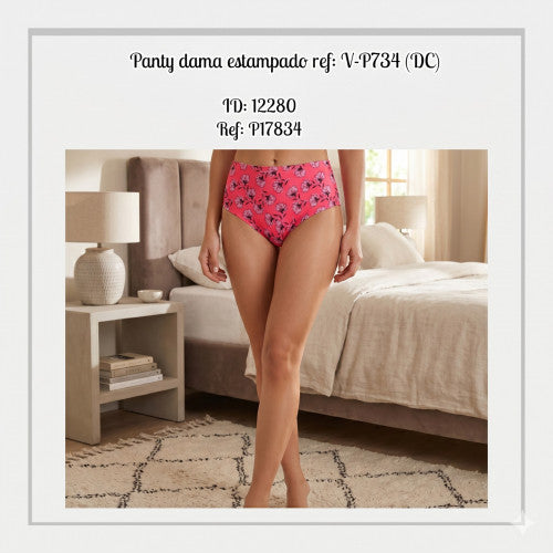 Panty dama estampado ref: V-P734 (DC)