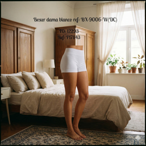 Boxer dama blanco ref: BX-9006-W(DC)