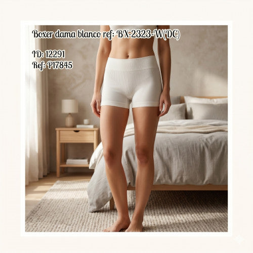 Boxer dama blanco ref: BX-2323-W(DC)