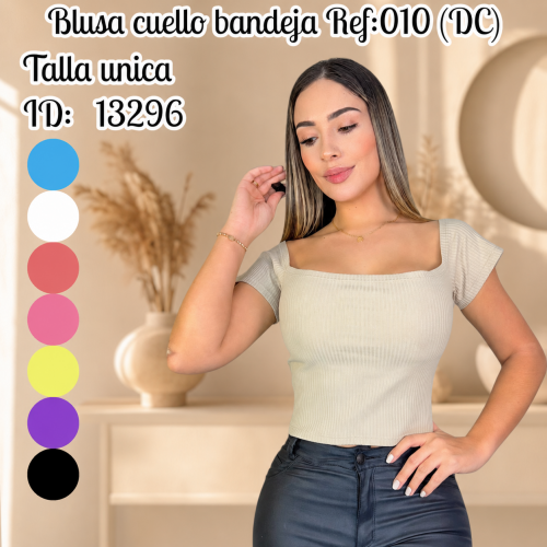Blusa cuello bandeja Ref:010 (DC)